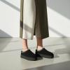 image:imageCUSHIONAIRE Kabuki Platform Boots Genuine Suede Fuzzy Mule Slippers for Women with Memory Foam  IndoorOutdoor Womens Slippers  Wide Widths AvailableBlack Suede