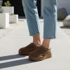 image:imageCUSHIONAIRE Kabuki Platform Boots Genuine Suede Fuzzy Mule Slippers for Women with Memory Foam  IndoorOutdoor Womens Slippers  Wide Widths AvailableBrown