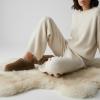 image:imageCUSHIONAIRE Kabuki Platform Boots Genuine Suede Fuzzy Mule Slippers for Women with Memory Foam  IndoorOutdoor Womens Slippers  Wide Widths AvailableBrown