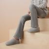 image:imageCUSHIONAIRE Keto Genuine Suede Leather Kids Slippers for Boys and Girls  Cozy SlipOn Mule House Shoes with Faux Fur Lining Cushioned Memory Foam ComfortGraylavender