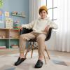 image:imageCUSHIONAIRE Kids Hana Cork footbed clog with Genuine Leather upper Faux Fur lining and ComfortBlack