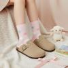 image:imageCUSHIONAIRE Kids Hana Cork footbed clog with Genuine Leather upper Faux Fur lining and ComfortTaupe