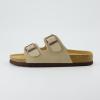 image:imageCUSHIONAIRE Lane Cork Footbed Sandals for Women  Comfortable Double Buckle SlipOn with Genuine Suede Footbed amp Arch Support Slides for Women FootwearStone