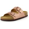 image:imageCUSHIONAIRE Lane Cork Footbed Sandals for Women  Comfortable Double Buckle SlipOn with Genuine Suede Footbed amp Arch Support Slides for Women FootwearGold Rose