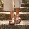 image:imageCUSHIONAIRE Lane Cork Footbed Sandals for Women  Comfortable Double Buckle SlipOn with Genuine Suede Footbed amp Arch Support Slides for Women FootwearGold Rose