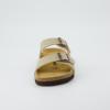image:imageCUSHIONAIRE Lane Cork Footbed Sandals for Women  Comfortable Double Buckle SlipOn with Genuine Suede Footbed amp Arch Support Slides for Women FootwearStone