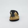 image:imageCUSHIONAIRE Leah Thong Womens Sandals  Cork Footbed Flip Flops for Women with Memory Foam and Adjustable Buckle StrapBlack Nappa