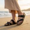 image:imageCUSHIONAIRE Luna Sandals for Women Cork Footbed Womens Sandals for Summer Comfort with Adjustable Straps Wide Width AvailableBlack