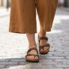 image:imageCUSHIONAIRE Luna Sandals for Women Cork Footbed Womens Sandals for Summer Comfort with Adjustable Straps Wide Width AvailableBrown