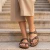 image:imageCUSHIONAIRE Luna Sandals for Women Cork Footbed Womens Sandals for Summer Comfort with Adjustable Straps Wide Width AvailableBrown