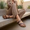 image:imageCUSHIONAIRE Luna Sandals for Women Cork Footbed Womens Sandals for Summer Comfort with Adjustable Straps Wide Width AvailableBrown Oily