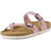 image:imageCUSHIONAIRE Luna Sandals for Women Cork Footbed Womens Sandals for Summer Comfort with Adjustable Straps Wide Width AvailablePink Vegan Suede