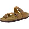 image:imageCUSHIONAIRE Luna Sandals for Women Cork Footbed Womens Sandals for Summer Comfort with Adjustable Straps Wide Width AvailableTan Vegan Suede