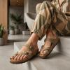 image:imageCUSHIONAIRE Luna Sandals for Women Cork Footbed Womens Sandals for Summer Comfort with Adjustable Straps Wide Width AvailableTaupe