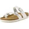image:imageCUSHIONAIRE Luna Sandals for Women Cork Footbed Womens Sandals for Summer Comfort with Adjustable Straps Wide Width AvailableWhite