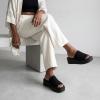 image:imageCUSHIONAIRE Pim Wedge Chunky Platform Womens Sandals with Firm Knit Upper amp Memory Foam Summer Sandals for WomenBlack Weave