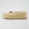 image:imageCUSHIONAIRE Star Womens Faux Sherpa Moccasin Slippers  Cozy IndoorOutdoor SlipOn with Memory Foam amp Durable Rubber Sole Wide Widths AvailableBeige