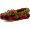 image:imageCUSHIONAIRE Stella Womens Moccasin Slippers  Faux Fur Lining Memory Foam amp Wide Widths AvailableBrown