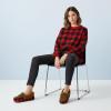 image:imageCUSHIONAIRE Stella Womens Moccasin Slippers  Faux Fur Lining Memory Foam amp Wide Widths AvailableBrown