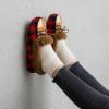 image:imageCUSHIONAIRE Stella Womens Moccasin Slippers  Faux Fur Lining Memory Foam amp Wide Widths AvailableBrown Combo