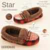 image:imageCUSHIONAIRE Stella Womens Moccasin Slippers  Faux Fur Lining Memory Foam amp Wide Widths AvailableBrown Combo