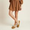 image:imageCUSHIONAIRE Stella Womens Moccasin Slippers  Faux Fur Lining Memory Foam amp Wide Widths AvailableChestnut