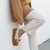 image:imageCUSHIONAIRE Stella Womens Moccasin Slippers  Faux Fur Lining Memory Foam amp Wide Widths AvailableChestnut