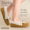 image:imageCUSHIONAIRE Stella Womens Moccasin Slippers  Faux Fur Lining Memory Foam amp Wide Widths AvailableChestnut