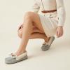 image:imageCUSHIONAIRE Stella Womens Moccasin Slippers  Faux Fur Lining Memory Foam amp Wide Widths AvailableGrey