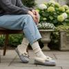 image:imageCUSHIONAIRE Stella Womens Moccasin Slippers  Faux Fur Lining Memory Foam amp Wide Widths AvailableGrey