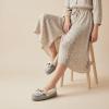 image:imageCUSHIONAIRE Stella Womens Moccasin Slippers  Faux Fur Lining Memory Foam amp Wide Widths AvailableGrey