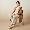 image:imageCUSHIONAIRE Stella Womens Moccasin Slippers  Faux Fur Lining Memory Foam amp Wide Widths AvailableKhaki