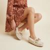 image:imageCUSHIONAIRE Stella Womens Moccasin Slippers  Faux Fur Lining Memory Foam amp Wide Widths AvailableKhaki