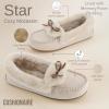 image:imageCUSHIONAIRE Stella Womens Moccasin Slippers  Faux Fur Lining Memory Foam amp Wide Widths AvailableKhaki