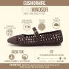 image:imageCUSHIONAIRE Windsor Woven Womens Flats with Adjustable Strap  Comfortable Mary Jane Ballet Flats for WomenBrown