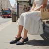 image:imageCUSHIONAIRE Windsor Woven Womens Flats with Adjustable Strap  Comfortable Mary Jane Ballet Flats for WomenNavy