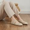 image:imageCUSHIONAIRE Windsor Woven Womens Flats with Adjustable Strap  Comfortable Mary Jane Ballet Flats for WomenWheat