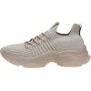image:imageCUSHIONAIRE Womens Apolo Knit Sneaker Memory FoamTaupeClear Bottom