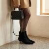 image:imageCUSHIONAIRE Womens Barbi Kitten Heel Bootie Memory Foam Wide Widths AvailableBlack Microsuede