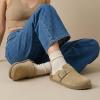 image:imageCUSHIONAIRE Womens Blain Genuine Suede SlipOn Clogs with  Memory Foam amp Chic Buckle Mule  Comfortable NonSlip Wide Widths AvailableBiscuit Suede