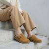 image:imageCUSHIONAIRE Womens Blain Genuine Suede SlipOn Clogs with  Memory Foam amp Chic Buckle Mule  Comfortable NonSlip Wide Widths AvailableChestnut Suede