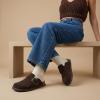 image:imageCUSHIONAIRE Womens Blain Genuine Suede SlipOn Clogs with  Memory Foam amp Chic Buckle Mule  Comfortable NonSlip Wide Widths AvailableChocolate