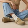 image:imageCUSHIONAIRE Womens Blain Genuine Suede SlipOn Clogs with  Memory Foam amp Chic Buckle Mule  Comfortable NonSlip Wide Widths AvailableKhaki Suede