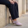 image:imageCUSHIONAIRE Womens Blain Genuine Suede SlipOn Clogs with  Memory Foam amp Chic Buckle Mule  Comfortable NonSlip Wide Widths AvailableLavender