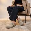 image:imageCUSHIONAIRE Womens Blain Genuine Suede SlipOn Clogs with  Memory Foam amp Chic Buckle Mule  Comfortable NonSlip Wide Widths AvailablePutty