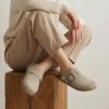 image:imageCUSHIONAIRE Womens Blain Genuine Suede SlipOn Clogs with  Memory Foam amp Chic Buckle Mule  Comfortable NonSlip Wide Widths AvailablePutty