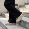 image:imageCUSHIONAIRE Womens Blain Genuine Suede SlipOn Clogs with  Memory Foam amp Chic Buckle Mule  Comfortable NonSlip Wide Widths AvailablePutty