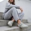 image:imageCUSHIONAIRE Womens Blain Genuine Suede SlipOn Clogs with  Memory Foam amp Chic Buckle Mule  Comfortable NonSlip Wide Widths AvailableSage