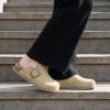 image:imageCUSHIONAIRE Womens Blain Genuine Suede SlipOn Clogs with  Memory Foam amp Chic Buckle Mule  Comfortable NonSlip Wide Widths AvailableSand Suede