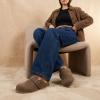 image:imageCUSHIONAIRE Womens Blain Genuine Suede SlipOn Clogs with  Memory Foam amp Chic Buckle Mule  Comfortable NonSlip Wide Widths AvailableTaupe Suede